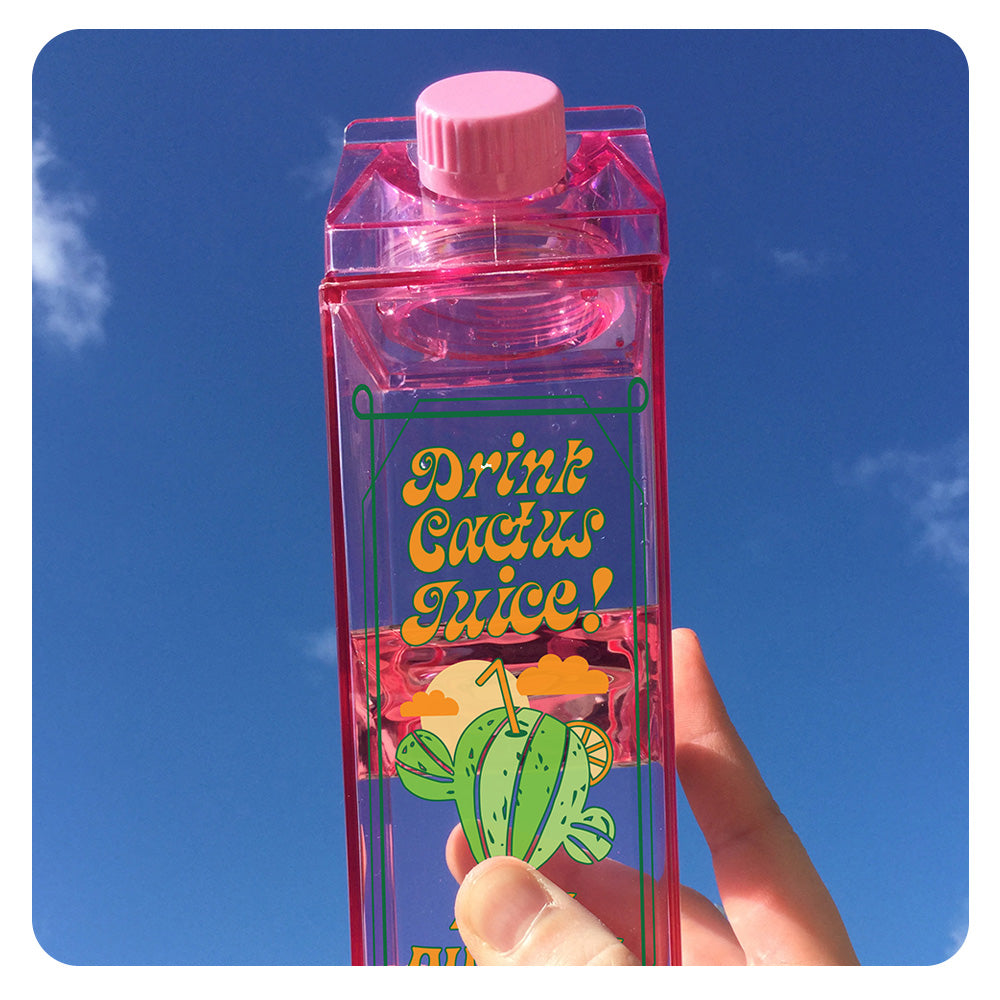 Drink Cactus Juice Milk Carton Bottle