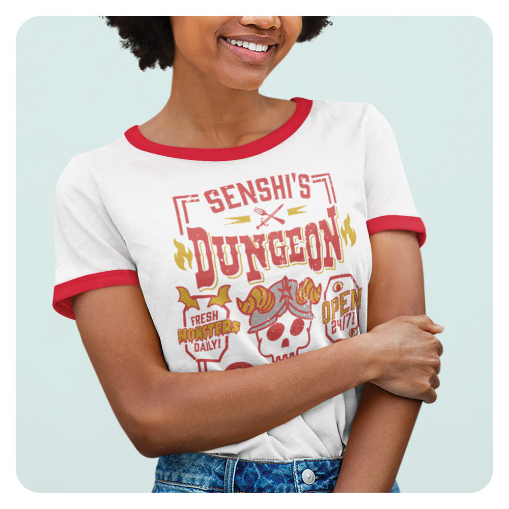 Senshi's Dungeon Diner Ringer T-Shirt