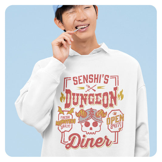 Senshi's Dungeon Diner Crewneck Sweatshirt