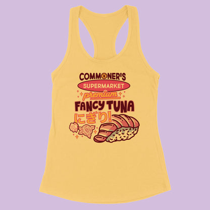 Commoner's Supermarket Fancy Tuna Racerback Tank