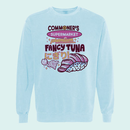 Commoner's Supermarket Fancy Tuna Comfort Colors Crewneck Sweatshirt