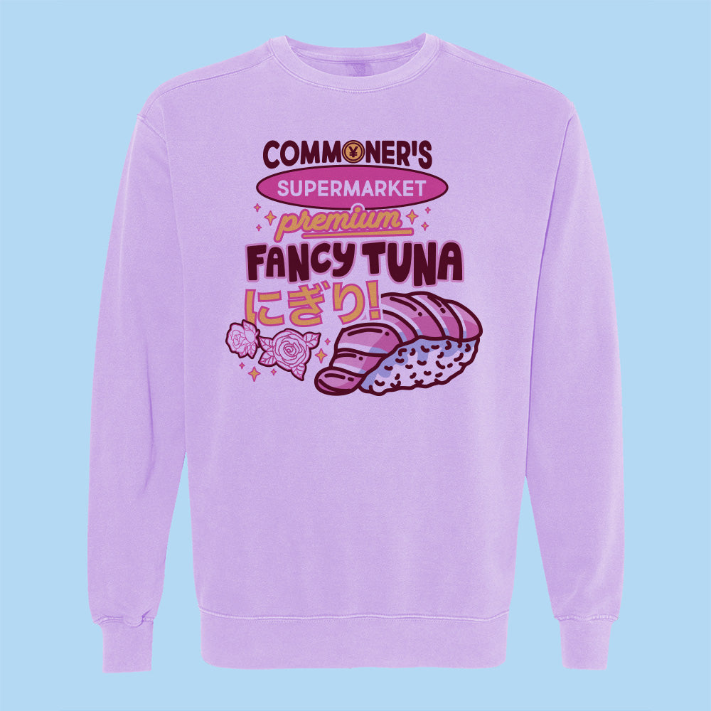 Commoner's Supermarket Fancy Tuna Comfort Colors Crewneck Sweatshirt