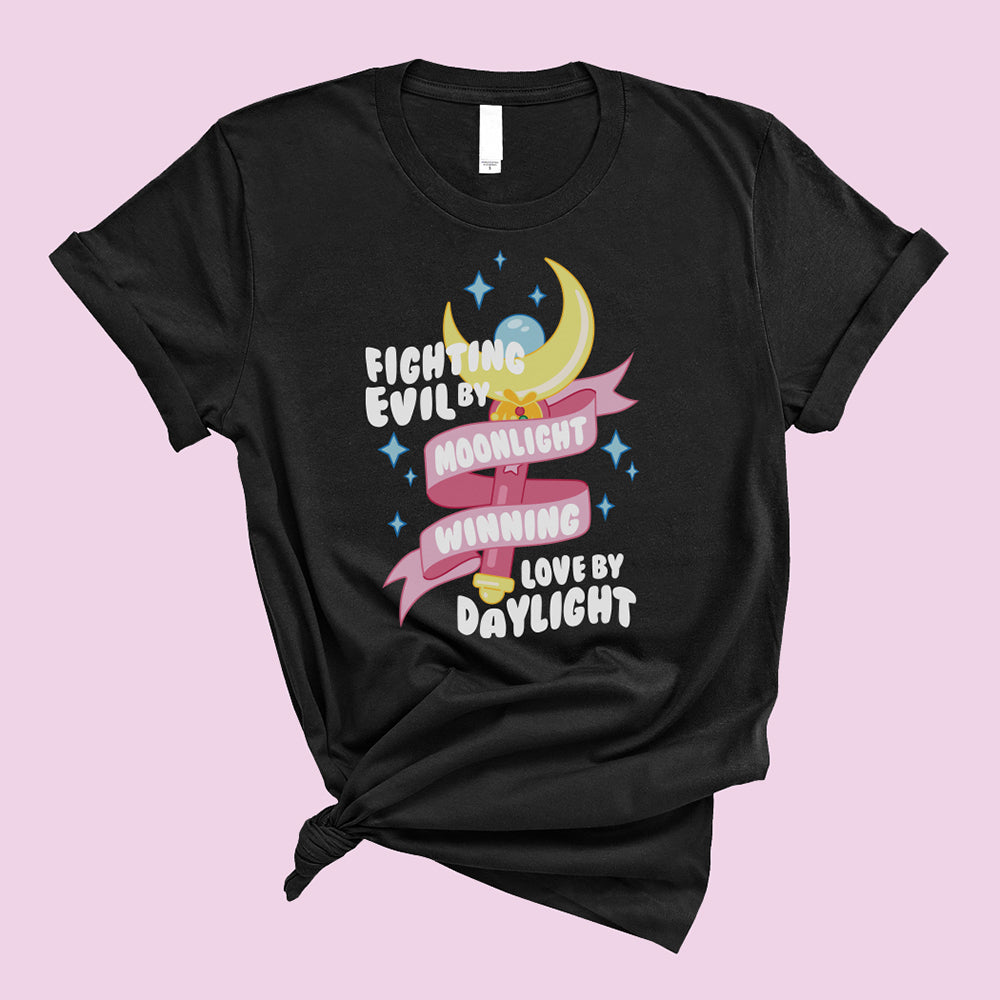 Fighting Evil by Moonlight T-Shirt