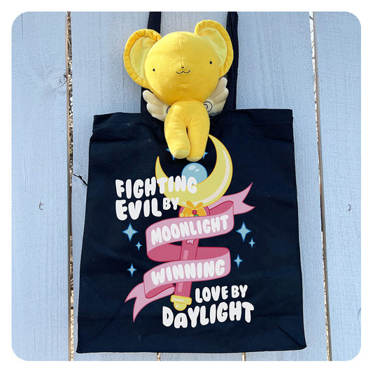 Fighting Evil by Moonlight Tote Bag