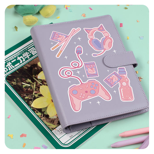 Gamer Girl Icons A5 Journal Binder