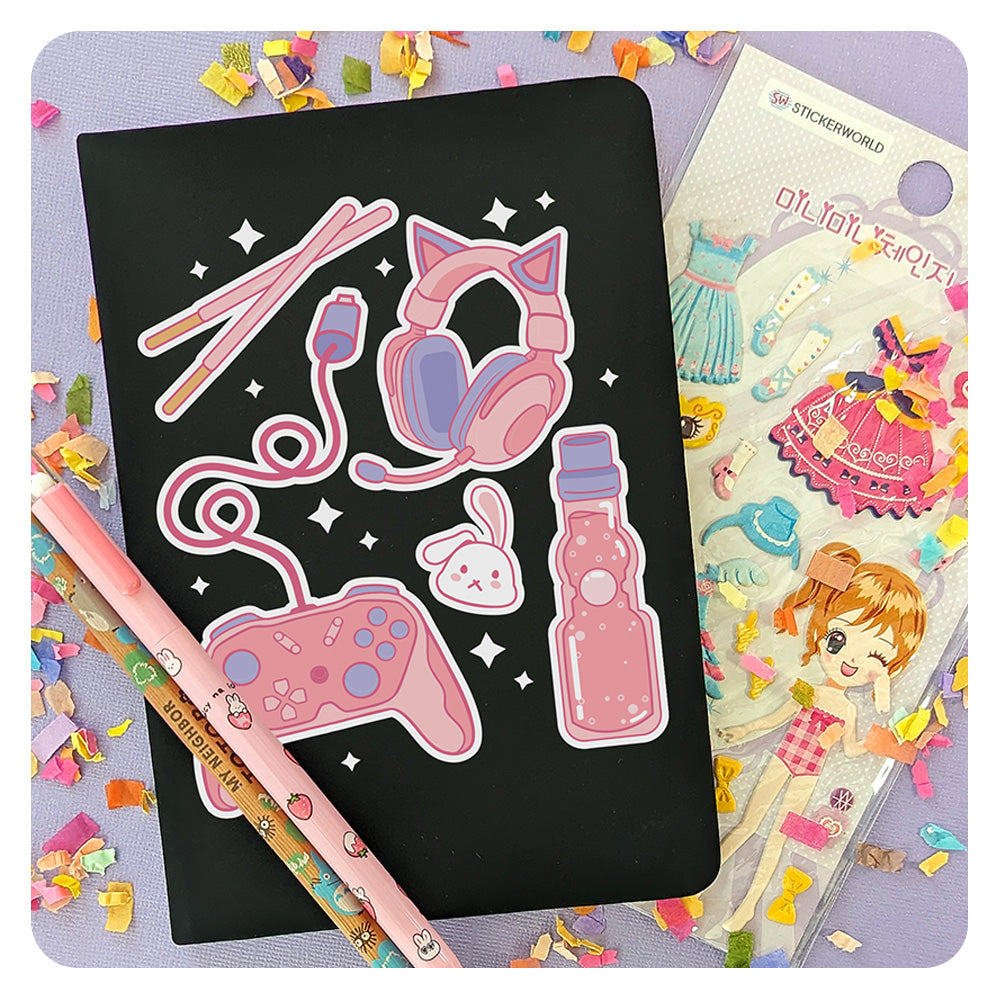 Gamer Girl Icons Journal