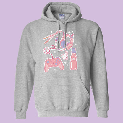 Gamer Girl Icons Hoodie