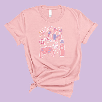 Gamer Girl Icons T-Shirt