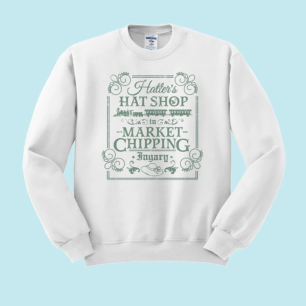 Hatter's Hat Shop Crewneck Sweatshirt