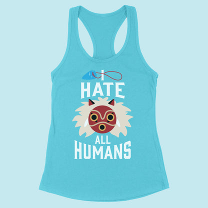 I Hate All Humans Racerback Tank