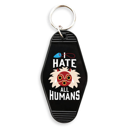 I Hate All Humans Keychain