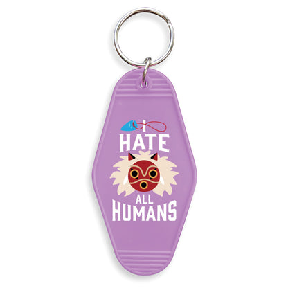 I Hate All Humans Keychain