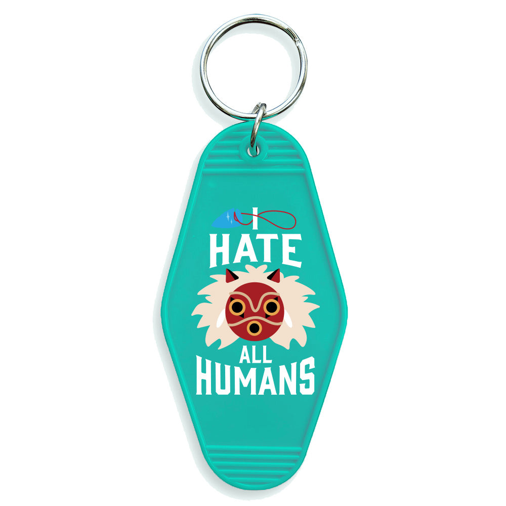 I Hate All Humans Keychain