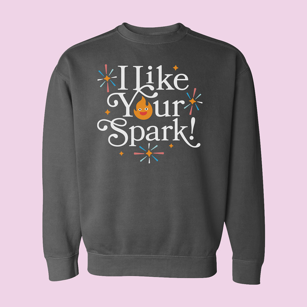 I Like Your Spark Comfort Colors Crewneck Sweatshirt