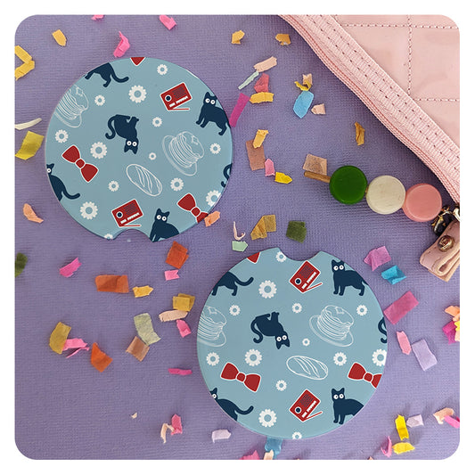 Jiji Bakery Patterned Car Coasters