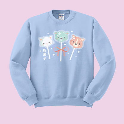 Lollipop Animals Crewneck Sweatshirt