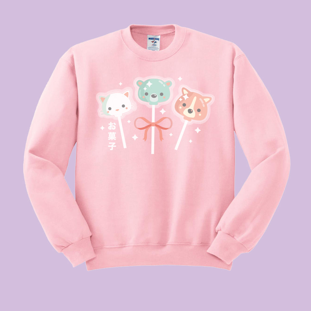 Lollipop Animals Crewneck Sweatshirt