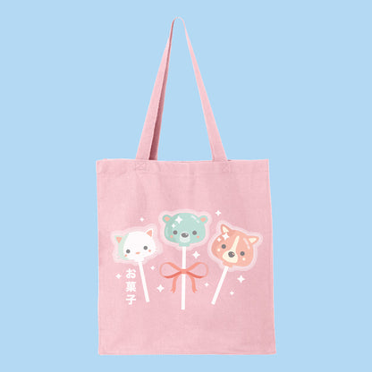 Lollipop Animals Tote Bag