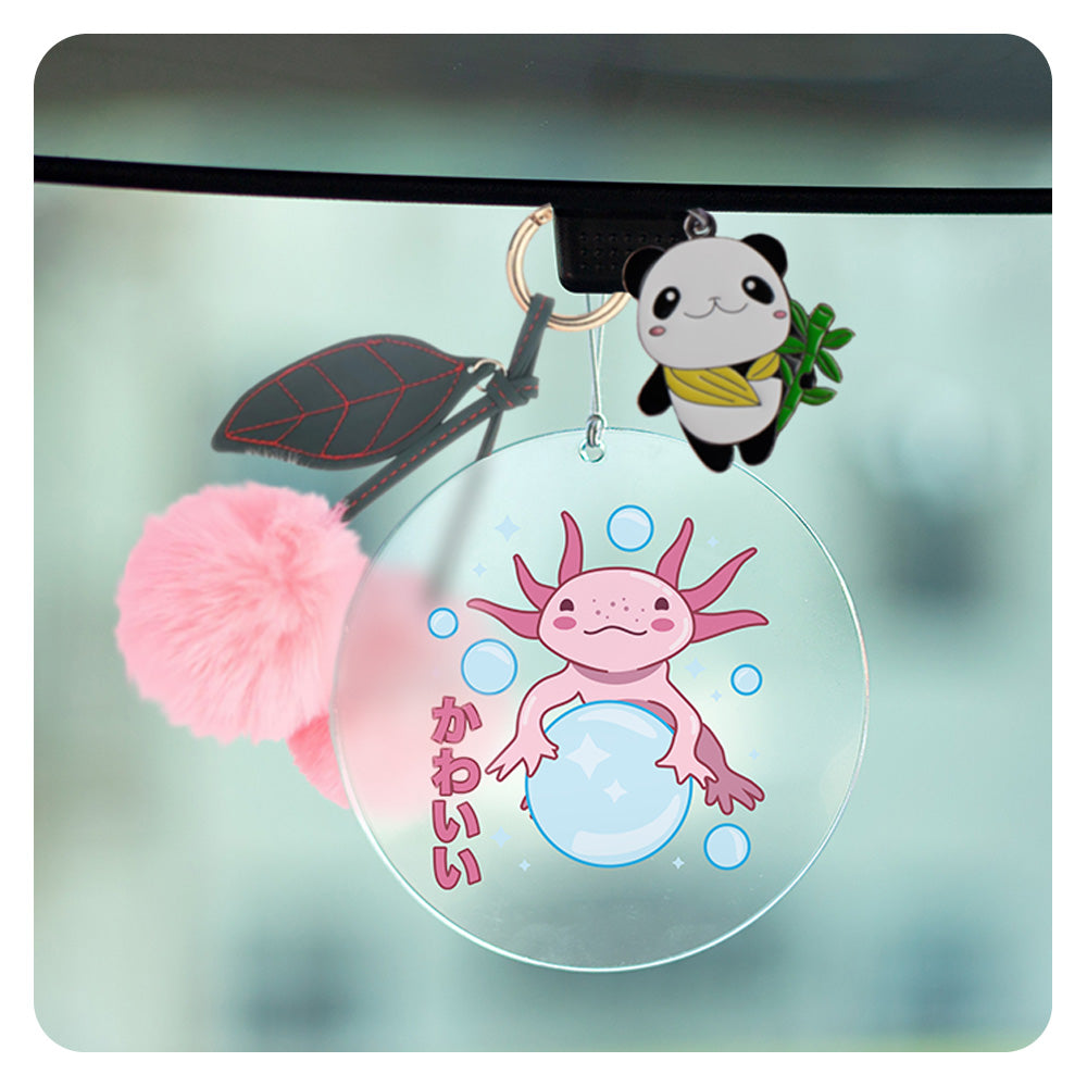 Cute Axolotl Rearview Mirror Hang