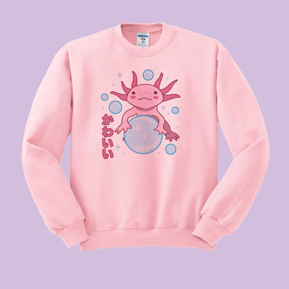 Cute Axolotl Crewneck Sweatshirt