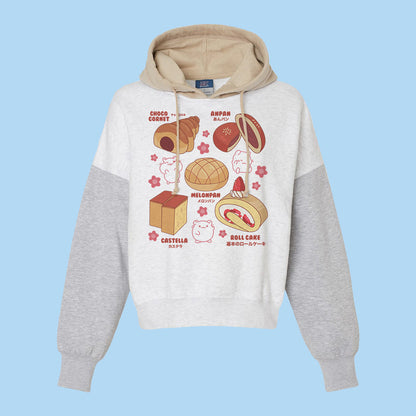 Kawaii Bakery Goods Colorblock Hoodie