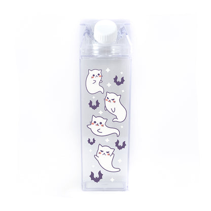 Cat Ghosts Milk Carton Bottle