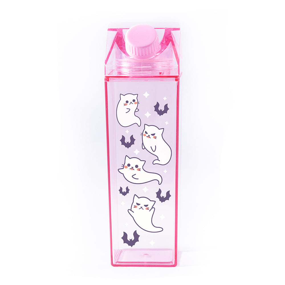 Cat Ghosts Milk Carton Bottle