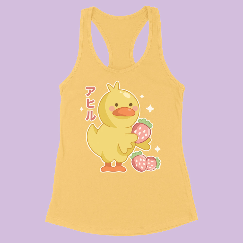 Strawberry Duck Racerback Tank