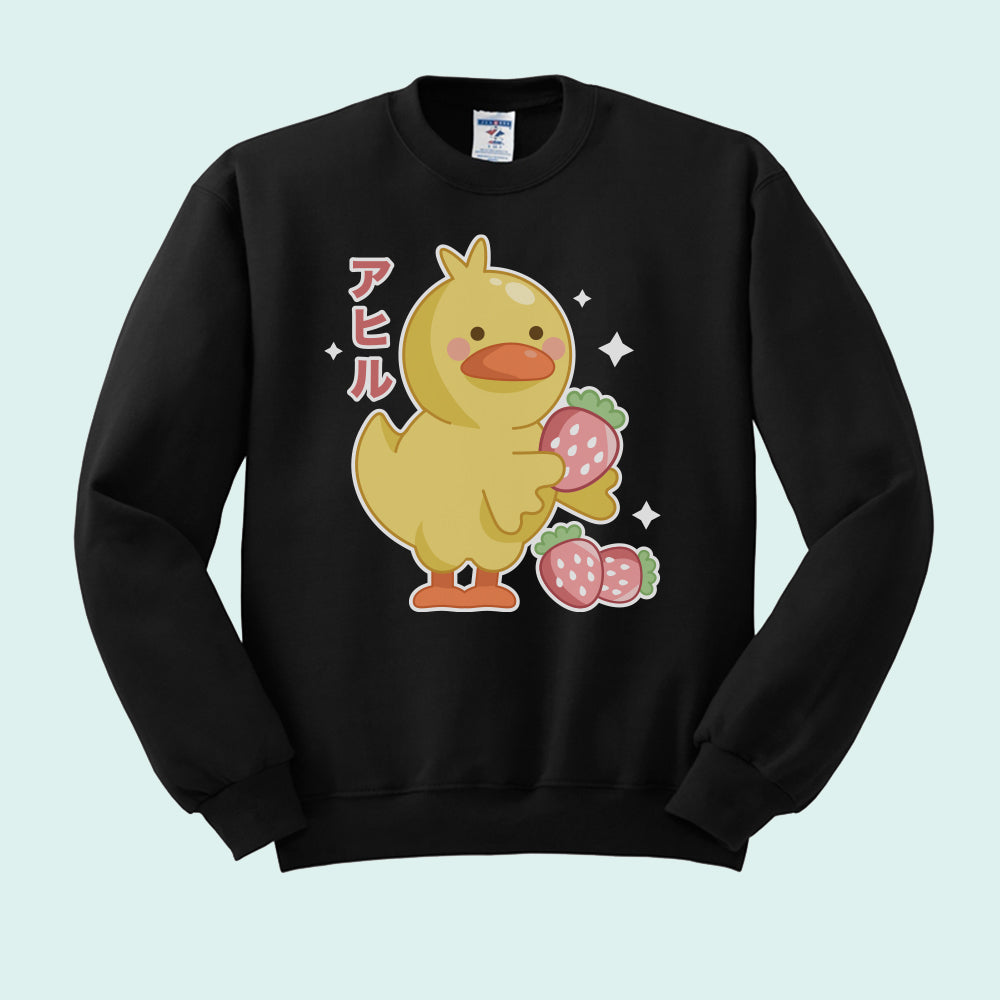 Strawberry Duck Crewneck Sweatshirt