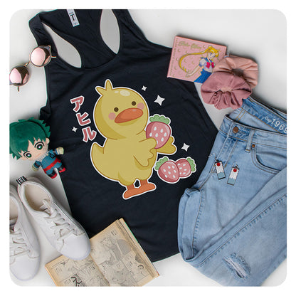 Strawberry Duck Racerback Tank