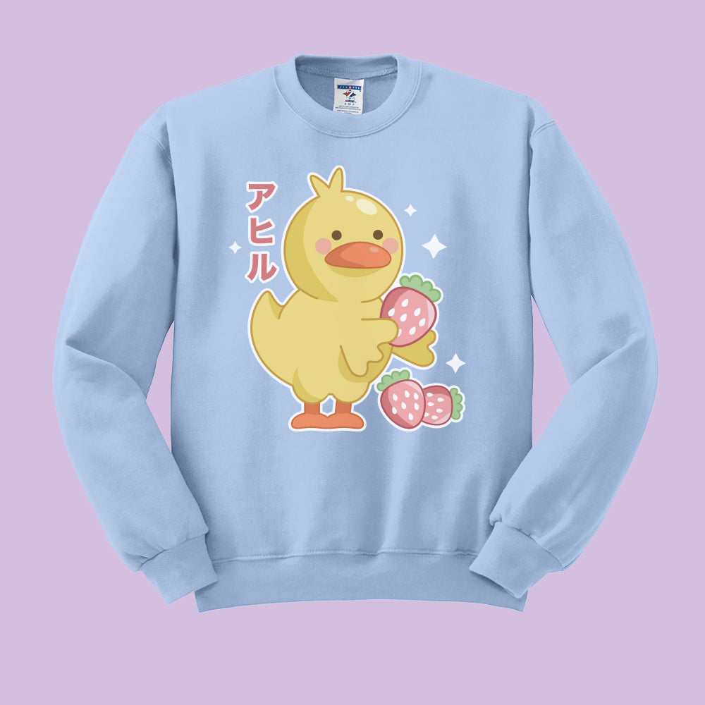 Strawberry Duck Crewneck Sweatshirt