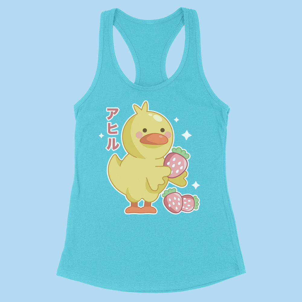 Strawberry Duck Racerback Tank