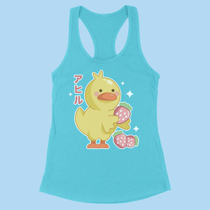 Strawberry Duck Racerback Tank