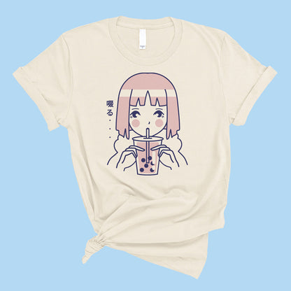 Girl Drinking Boba T-Shirt