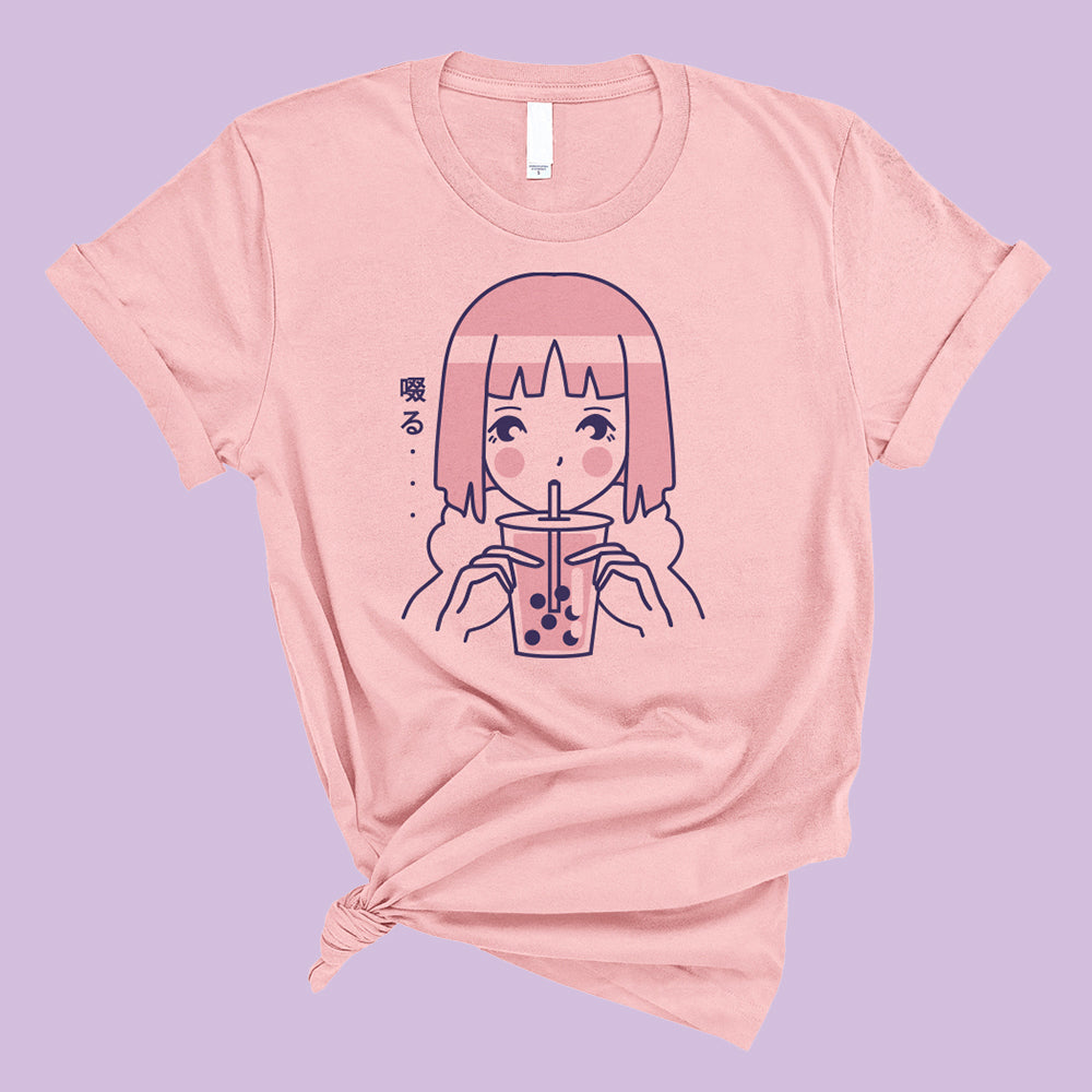 Girl Drinking Boba T-Shirt