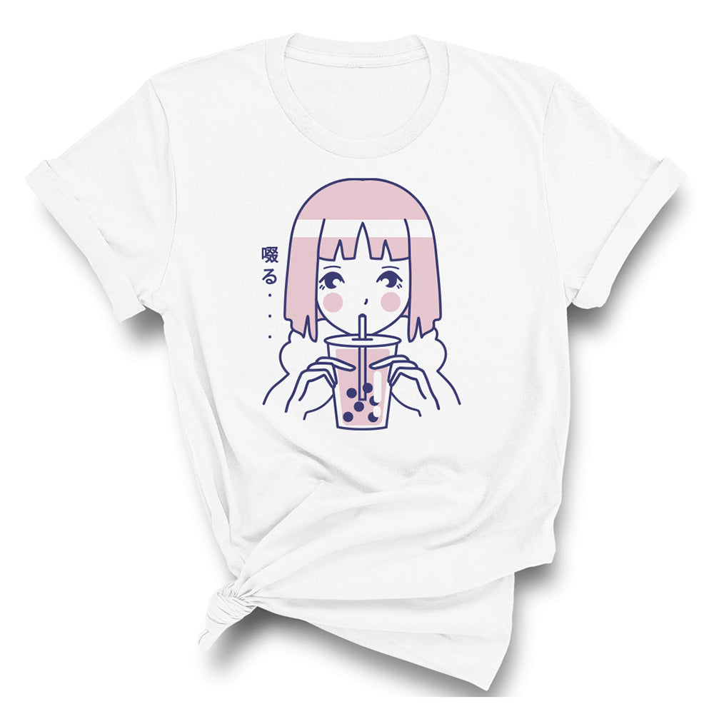 Girl Drinking Boba T-Shirt