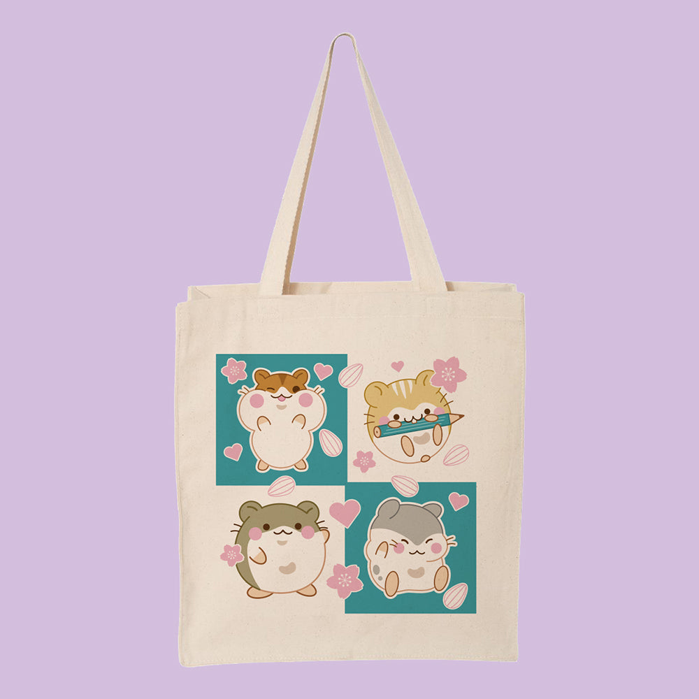 Hamster Grid Tote Bag