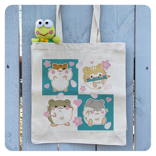 Hamster Grid Tote Bag