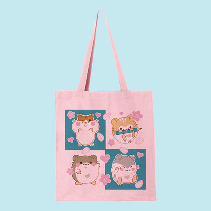 Hamster Grid Tote Bag