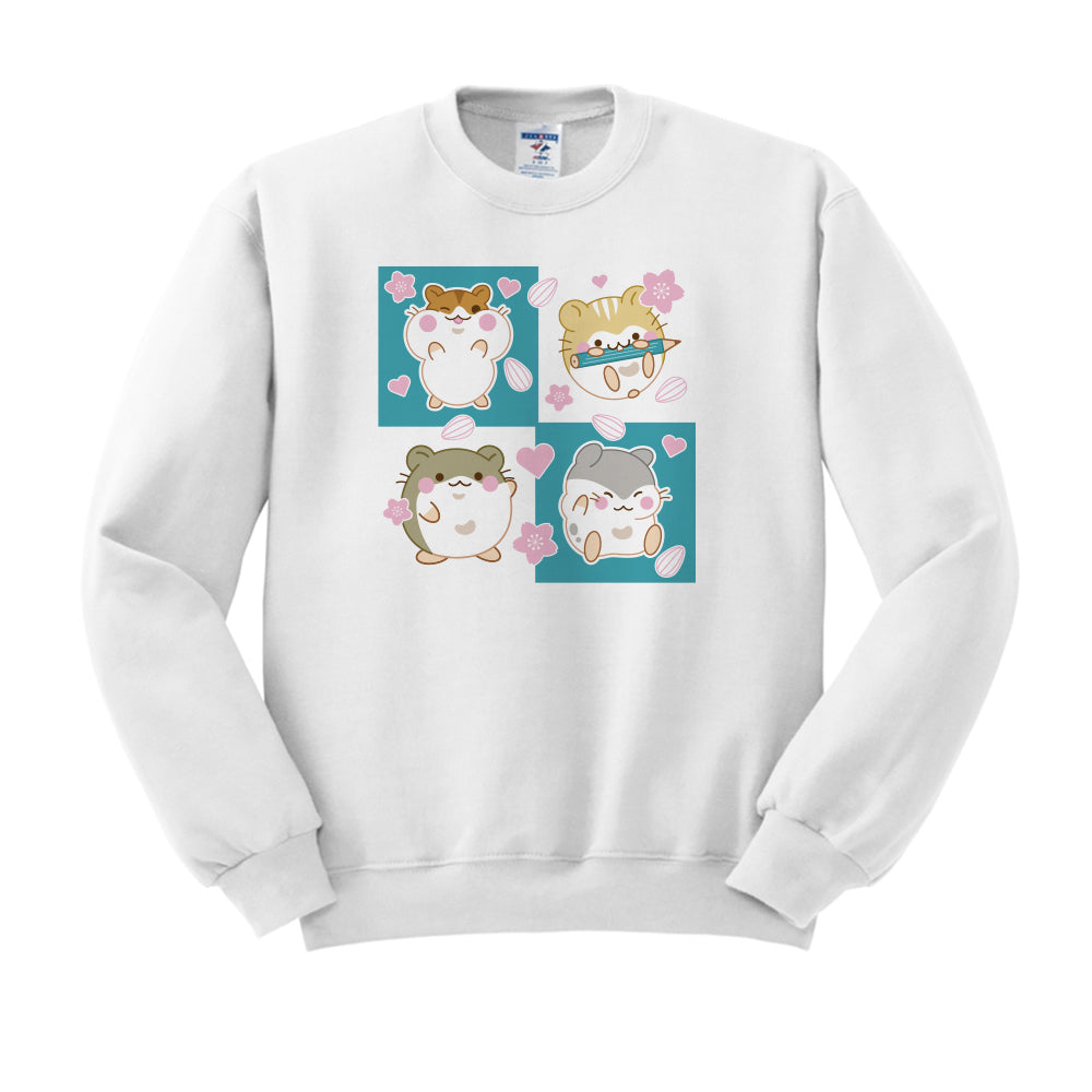 Hamster Grid Crewneck Sweatshirt