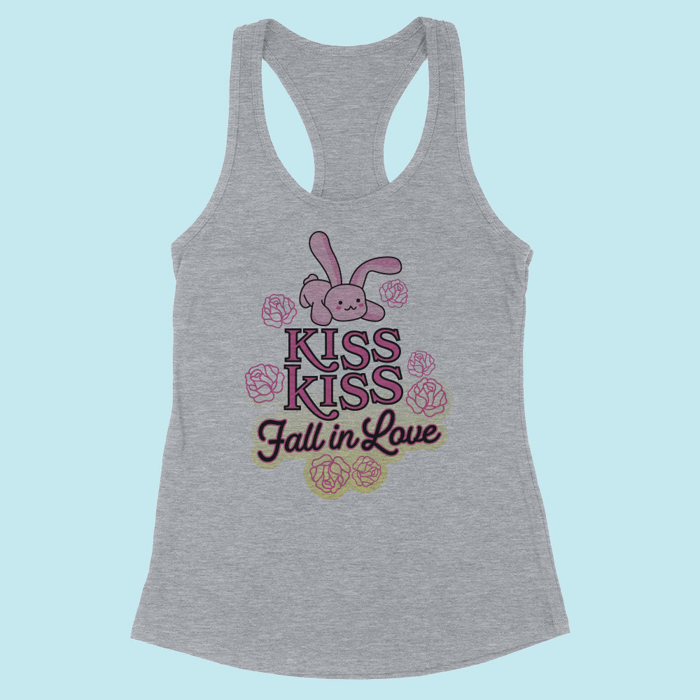 Kiss Kiss Fall in Love Racerback Tank