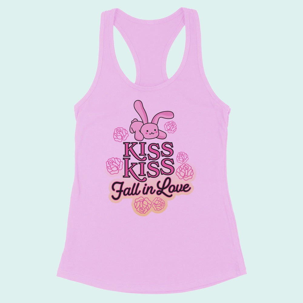 Kiss Kiss Fall in Love Racerback Tank