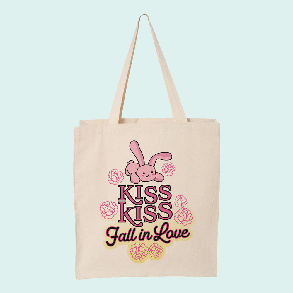 Kiss Kiss Fall in Love Tote Bag