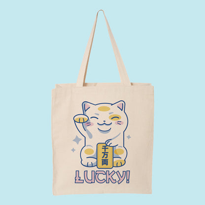 Lucky Cat Tote Bag