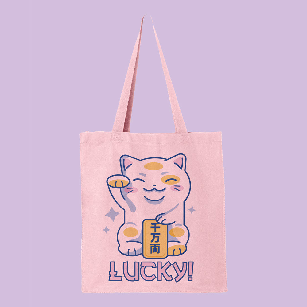 Lucky Cat Tote Bag