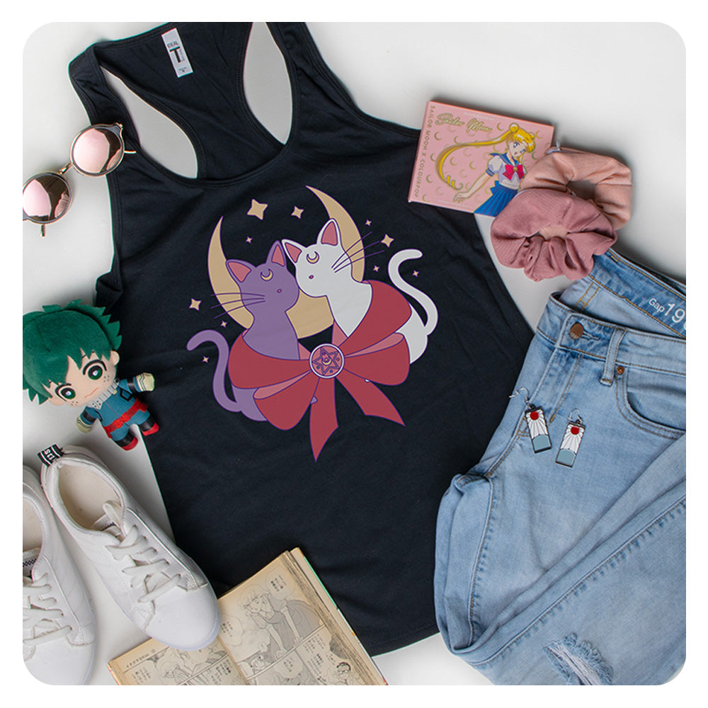 Magical Moon Cats Racerback Tank