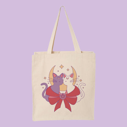 Magical Moon Cats Tote Bag