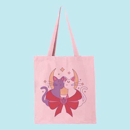 Magical Moon Cats Tote Bag