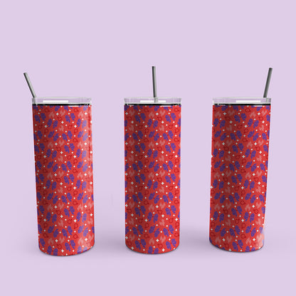 Mars Sailor Scout Patterned Skinny Tumbler