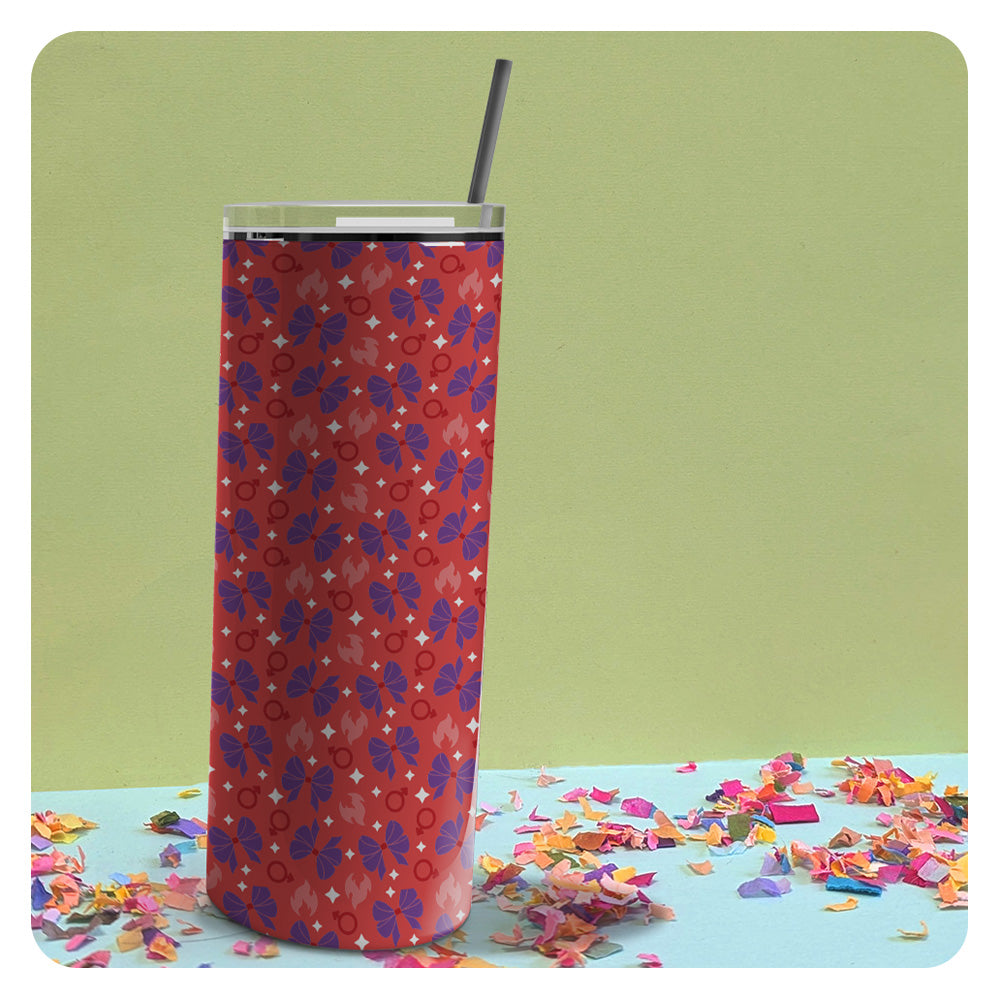 Mars Sailor Scout Patterned Skinny Tumbler